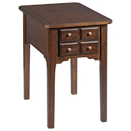 Transitional Chairside Table with Drawer